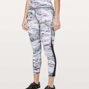 Lululemon Women Train Times Pant, Print LW5BU5S, Size 6